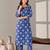 Women Floral Printed Regular Kurta with Trousers