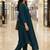 Women Empire Silk Crepe Kurta with Trousers