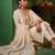 Women Embroidered Regular Thread Work Kurta with Trousers & With Dupatta