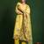 Floral Embroidered Sequinned Chanderi Silk Kurta with Trousers & Dupatta
