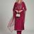 Women Ethnic Motifs Embroidered Regular Sequinned Kurta with Trousers & With Dupatta