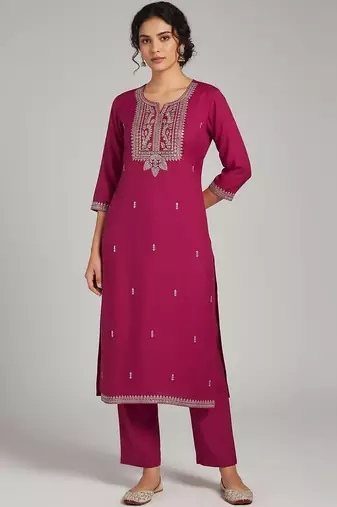 Women Ethnic Motifs Embroidered Regular Sequinned Kurta with Trousers & With Dupatta