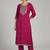 Women Ethnic Motifs Embroidered Regular Sequinned Kurta with Trousers & With Dupatta