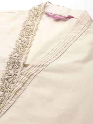 Floral Embroidered Kurta with Trousers & With Dupatta 3