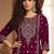 Women Ethnic Motifs Embroidered Regular Thread Work Velvet Kurta with Trousers