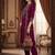 Women Ethnic Motifs Embroidered Regular Thread Work Velvet Kurta with Trousers