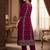Women Ethnic Motifs Embroidered Regular Thread Work Velvet Kurta with Trousers