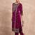 Women Ethnic Motifs Embroidered Kurta with Trousers