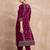 Women Ethnic Motifs Embroidered Kurta with Trousers