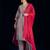 Floral Yoke Design A-Line Kurta With Palazzos & Dupatta