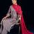 Floral Yoke Design A-Line Kurta With Palazzos & Dupatta