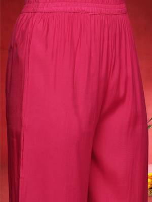 Women Ethnic Motifs Embroidered Kurta with Trouser & Dupatta 3