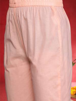 Women Ethnic Motifs Embroidered Pure Cotton A-Line Kurta with Trouser & Dupatta 3
