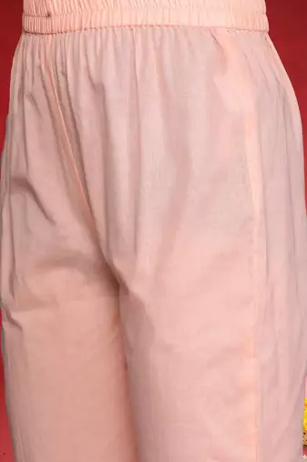 Women Ethnic Motifs Embroidered Pure Cotton A-Line Kurta with Trouser & Dupatta