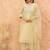 Floral Yoke Design Regular V-Neck Straight Kurta With Trousers And Dupatta