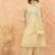 Floral Yoke Design Regular V-Neck Straight Kurta With Trousers And Dupatta