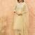 Floral Yoke Design Zari Details Straight Kurta With Trousers & Dupatta