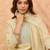 Floral Yoke Design Zari Details Straight Kurta With Trousers & Dupatta