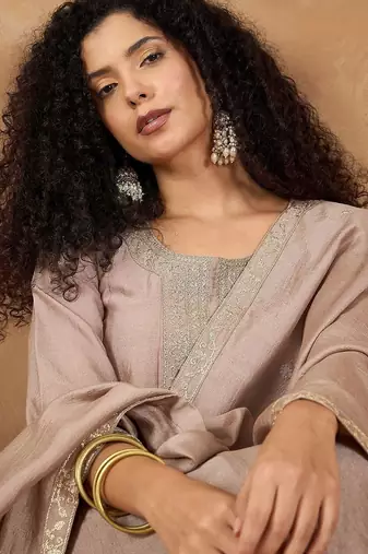 Women Ethnic Motifs Printed Anarkali Kurta with Pyjama & Dupatta
