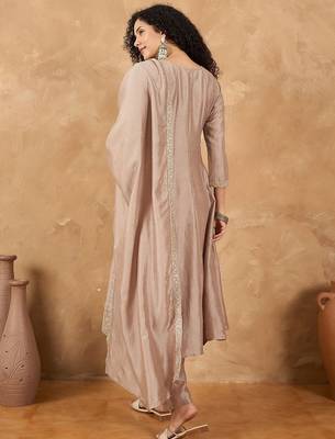 Women Ethnic Motifs Printed Anarkali Kurta with Pyjama & Dupatta 6