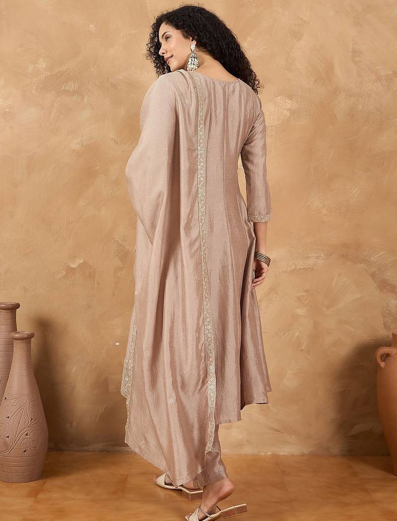 Women Ethnic Motifs Printed Anarkali Kurta with Pyjama & Dupatta