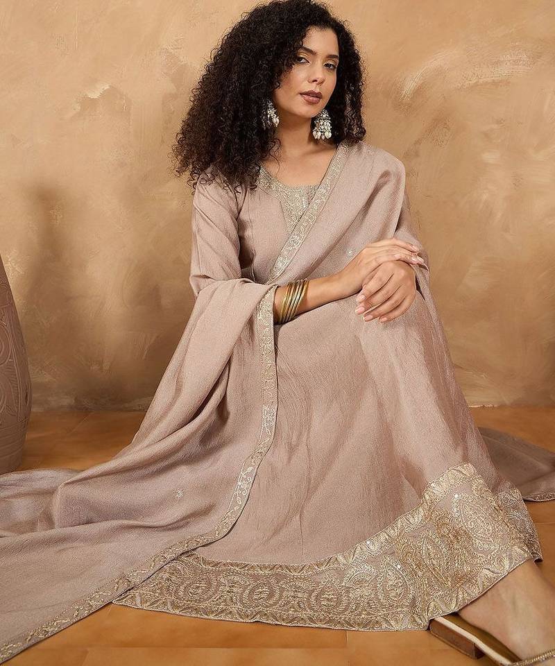 Women Ethnic Motifs Printed Anarkali Kurta with Pyjama & Dupatta