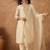 Yoke Design V-Neck Straight Kurta With Trousers & Dupatta