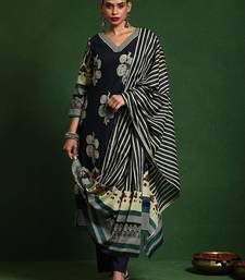 Women Printed Regular Gotta Patti Pure Cotton Kurta with Trousers & With Dupatta
