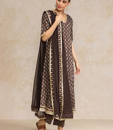 Women Floral Printed Regular Pure Cotton Kurta with Trousers & With Dupatta