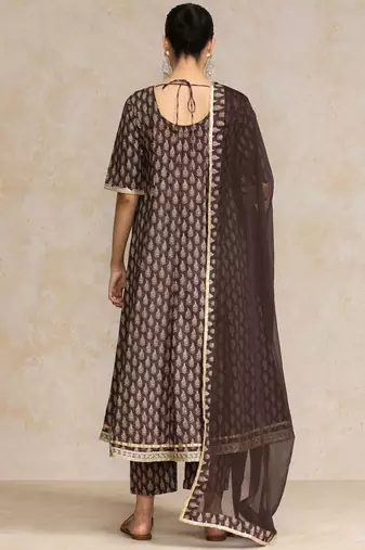 Women Floral Printed Regular Pure Cotton Kurta with Trousers & With Dupatta