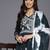 Women Floral Embroidered Angrakha Kurta with Trousers & With Dupatta