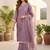 Women Ethnic Motifs Regular Thread Work Kurta with Palazzos & With Dupatta