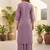 Women Ethnic Motifs Regular Thread Work Kurta with Palazzos & With Dupatta