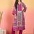 Floral Printed V-Neck Kurta With Trousers