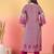 Floral Printed V-Neck Kurta With Trousers
