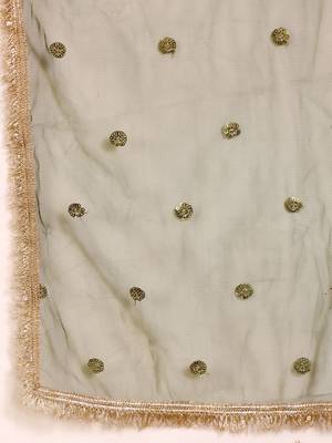 Gotta Patti Keyhole Neck Straight Kurta With Trousers & Dupatta 6