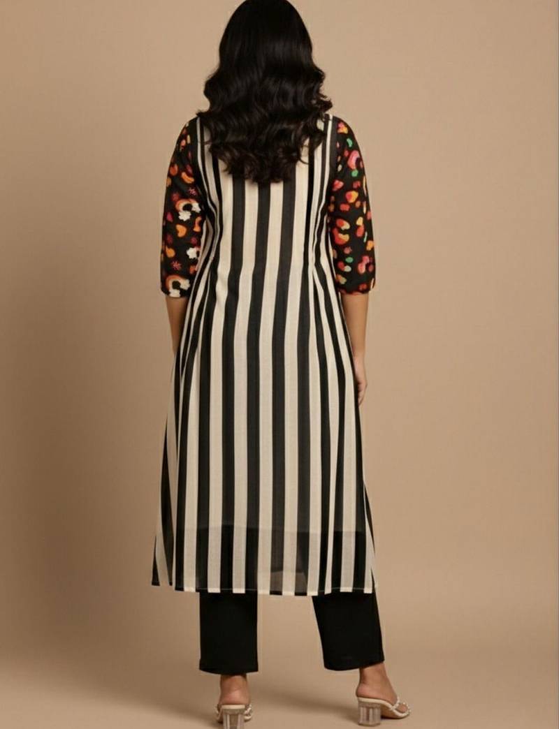 Women Printed Regular Kurta with Trousers