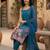 Women Floral Printed Regular Beads and Stones Kurta with Trousers & With Dupatta