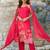 Floral Printed Straight Kurta With Trousers & Dupatta