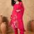 Floral Printed Straight Kurta With Trousers & Dupatta