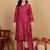 Women Printed V-Neck Kurta with Trouser