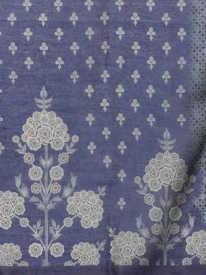 Women Floral Woven Design Regular Chanderi Silk Kurta With Trousers & Dupatta 4