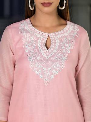 Ethnic Motifs Embroidered Regular Thread Work Kurta with Trousers & Dupatta 2