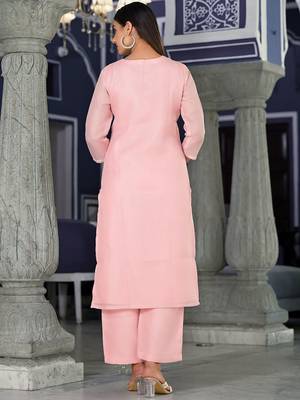 Ethnic Motifs Embroidered Regular Thread Work Kurta with Trousers & Dupatta 5