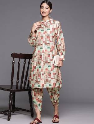 Printed Regular Kurta with Dhoti Pants 1
