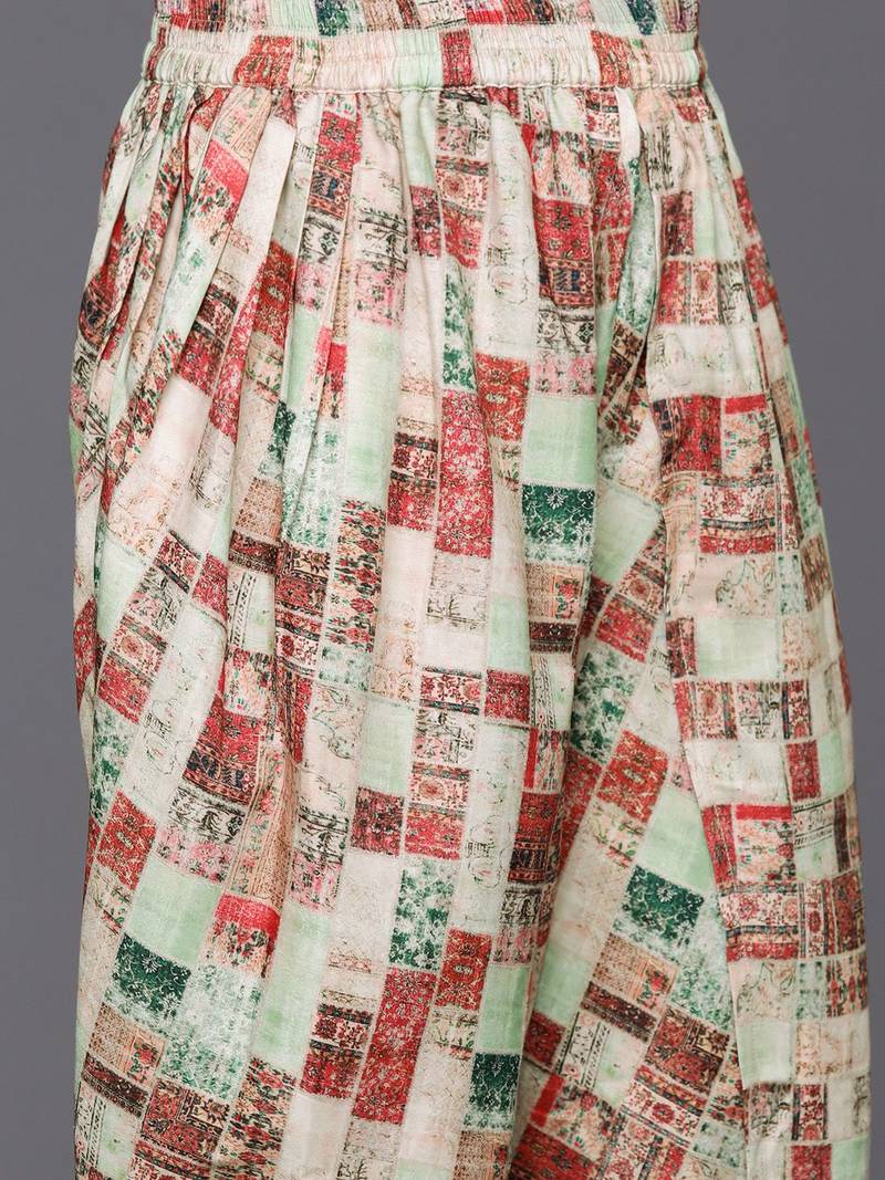 Printed Regular Kurta with Dhoti Pants