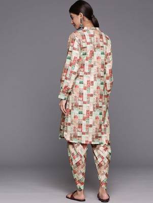 Printed Regular Kurta with Dhoti Pants 6