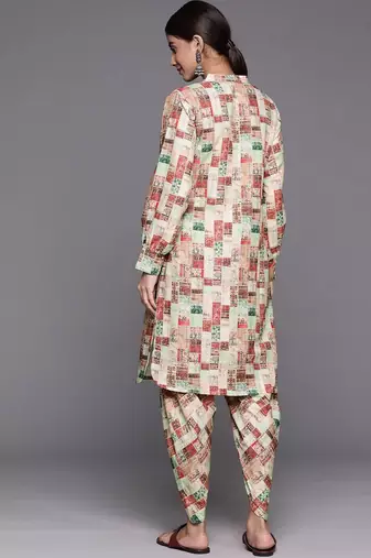 Printed Regular Kurta with Dhoti Pants