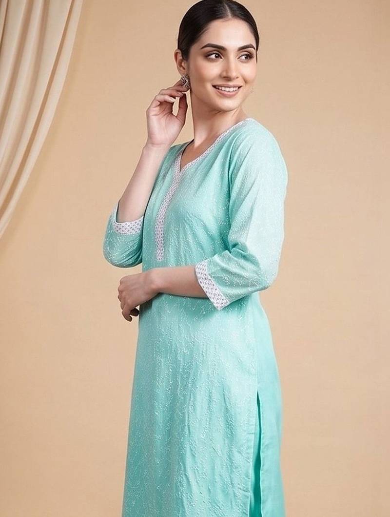 Women Ethnic Motifs Regular Kurta with Trousers & With Dupatta