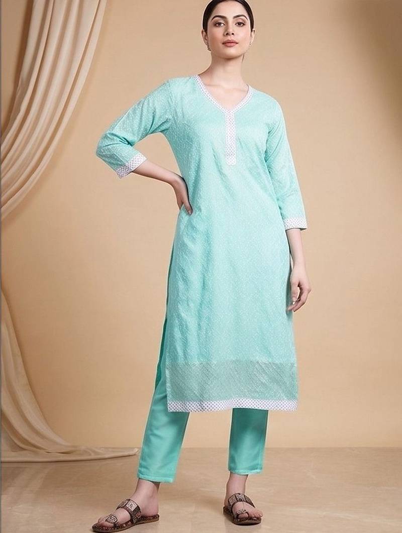 Women Ethnic Motifs Regular Kurta with Trousers & With Dupatta